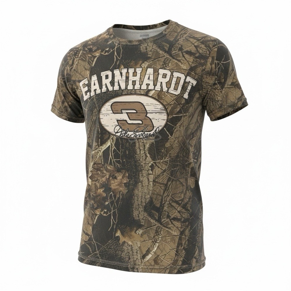Vintage Dale Earnhardt NASCAR Camouflage Shirt Mens Medium Richard Childress